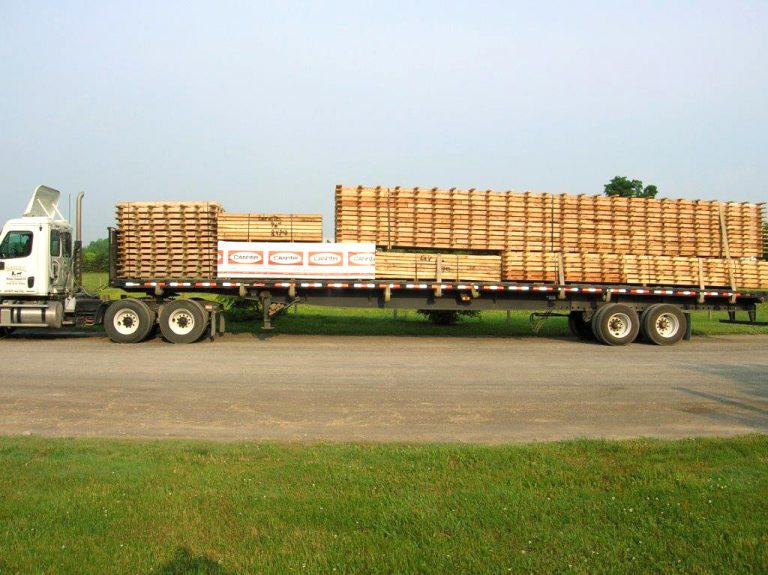 large wooden pallets