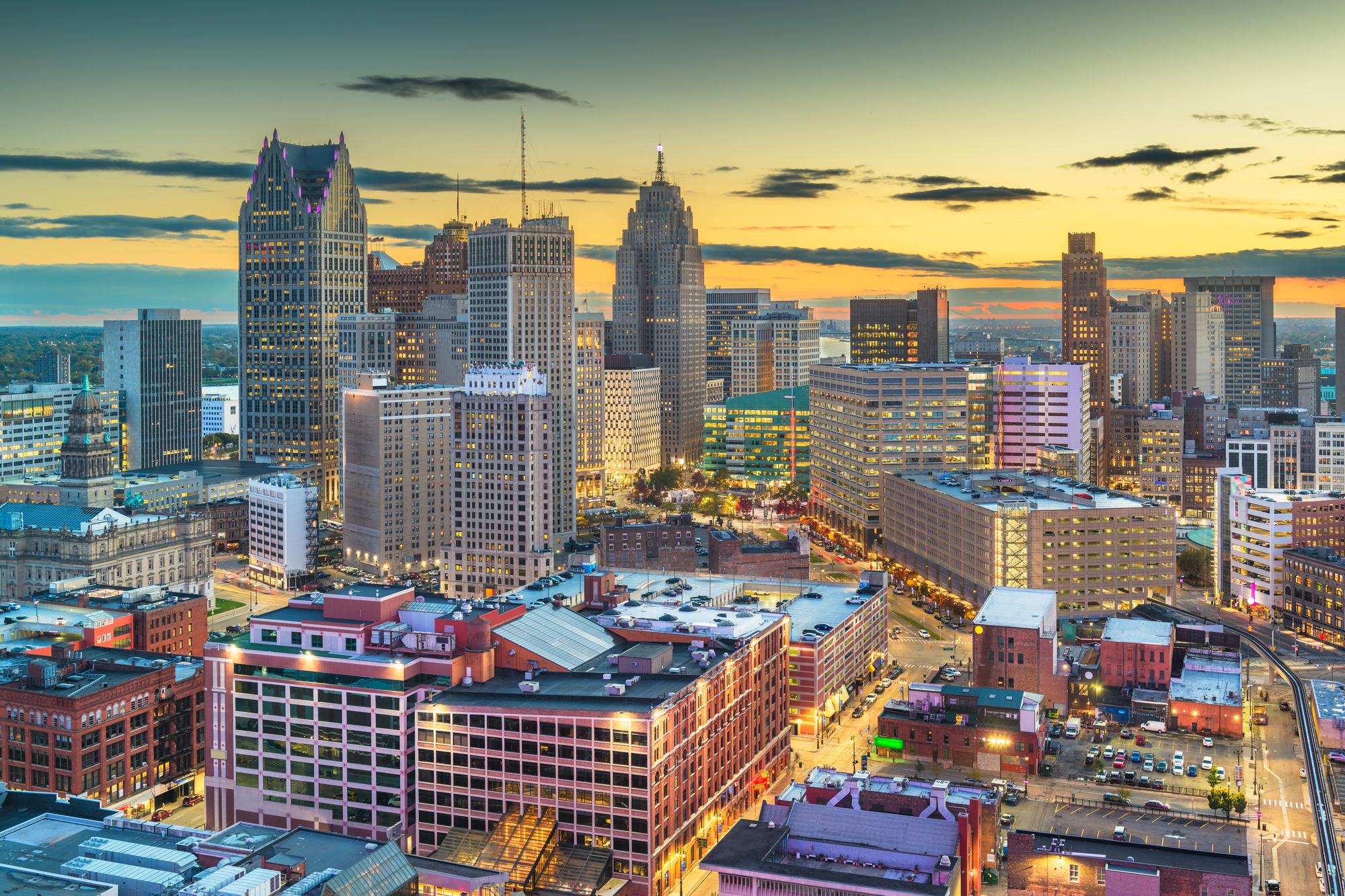 Detroit, Michigan skyline